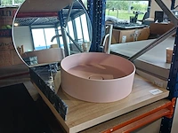 Topblad met waskom, xenz, eiken/rose - afbeelding 1 van  8