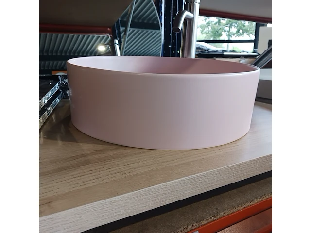 Topblad met waskom, xenz, eiken/rose - afbeelding 4 van  8