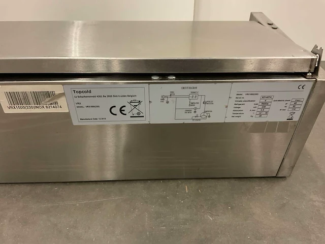 Topcold vrx1500(330) koelvitrine - afbeelding 9 van  11