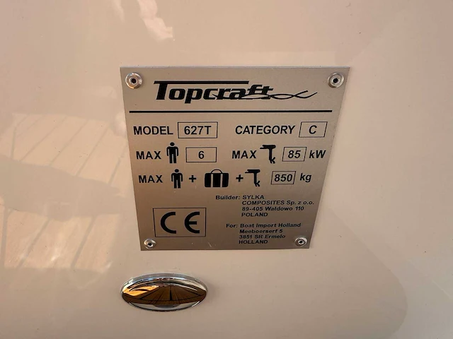 Topcraft - 627 tender - sloep met 100 pk tohatsu motor - afbeelding 42 van  47
