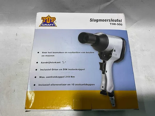 Topcraft - tiw500 - pneumatische slagmoersleutel 1/2 - afbeelding 1 van  1