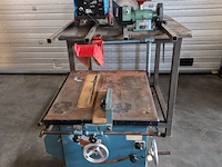 Topcraft, cebora tsb416 / md3215wg / bi-welder 1718 stalen werktafel inclusief afkortzaag, boormachine, lasser, natslijper