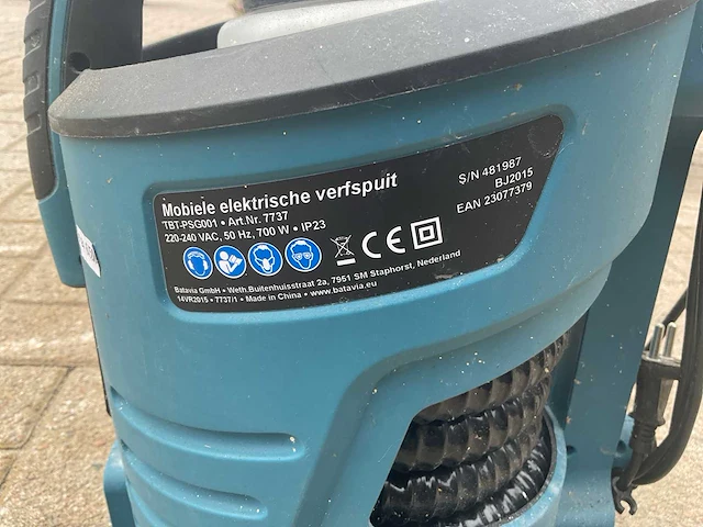 Topcraft mobiele elektrische verfspuit - afbeelding 5 van  5