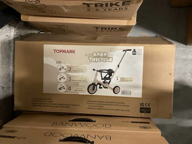 Topmark lio baby tricycle 4-in-1 pistache - afbeelding 2 van  3
