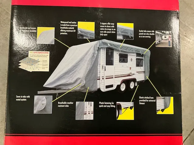Toppoint caravanhoes (5,5m) (2x) - afbeelding 4 van  5
