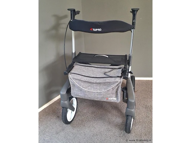 Topro rollator | model olympos atr offroad incl. rugsteun | kleur grijs | maat m - afbeelding 7 van  11