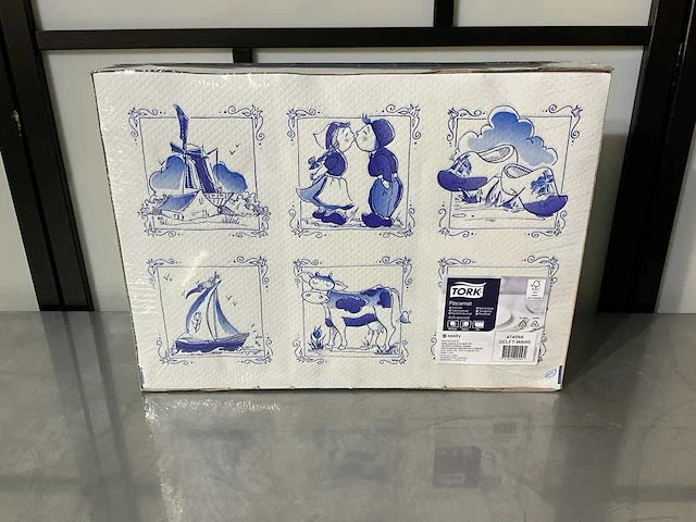 Tork - delft-ware - pak placemats (30x42 cm) (10x) - afbeelding 1 van  2