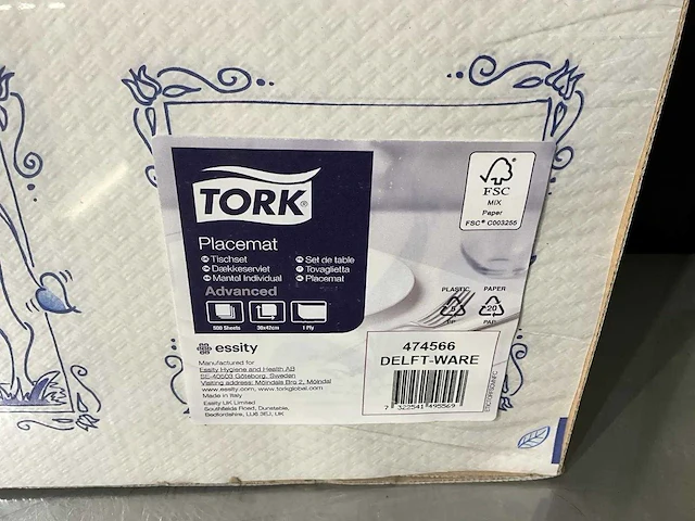 Tork - delft-ware - pak placemats (30x42 cm) (10x) - afbeelding 2 van  2