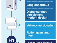 Tork matic® handdoekrol dispenser met intuition™ sensor roestvrij staal h1 - afbeelding 4 van  4