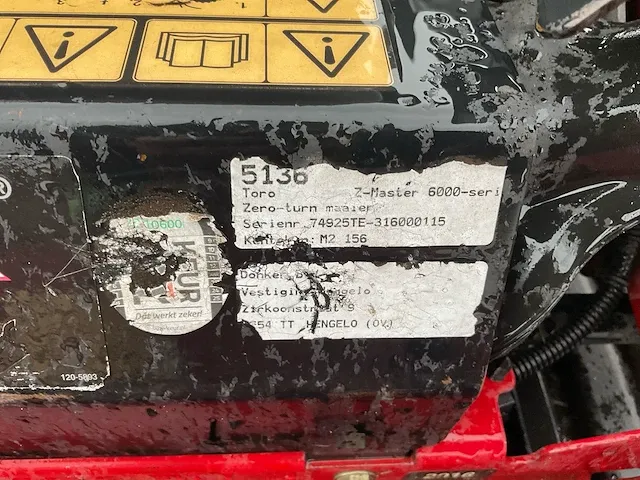 Toro z master professional 6000 zitmaaier - afbeelding 11 van  13