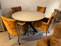 Torre verrijdbare eetkamerstoel (4x) - afbeelding 2 van  8