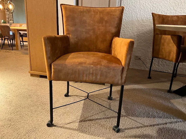 Torre verrijdbare eetkamerstoel (4x) - afbeelding 5 van  8