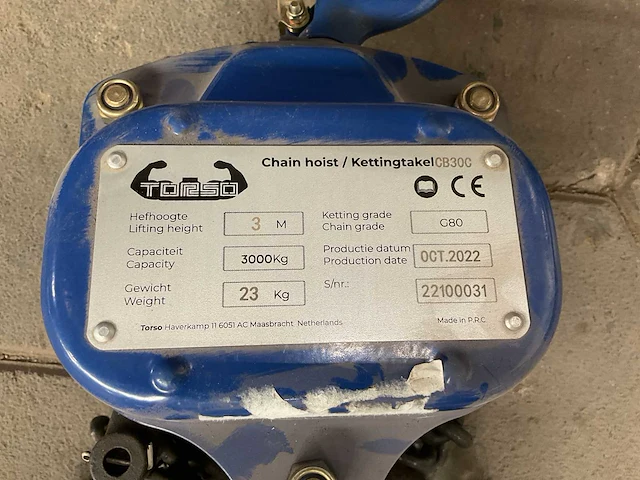 Torso cb30c kettingtakel - afbeelding 3 van  3
