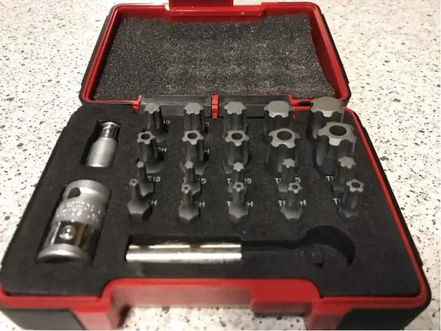 Torx 23 delig - bit set (5x) - afbeelding 1 van  3