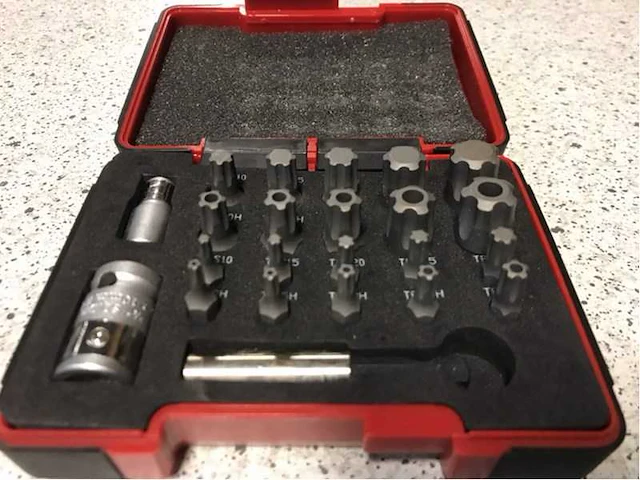 Torx 23 delig - bit set (5x) - afbeelding 1 van  3