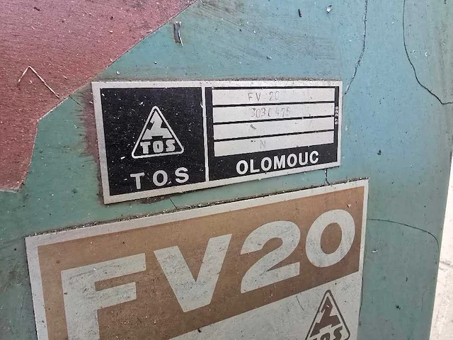 Tos - fv 20 - universele freesmachine - afbeelding 10 van  10