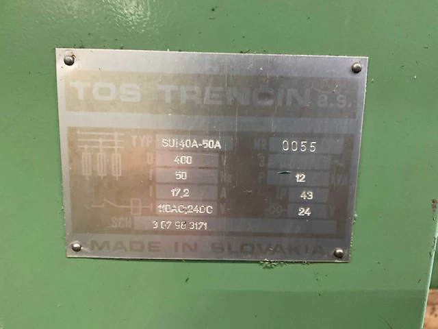 Tos sui40a/1500 universele draaibank - afbeelding 9 van  17
