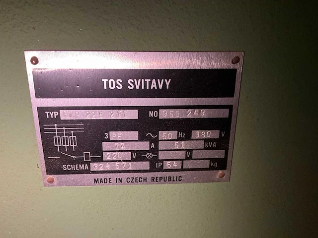 Tos svitavy fwp 225 211 vierzijdige profileer- en schaafmachine - afbeelding 3 van  12