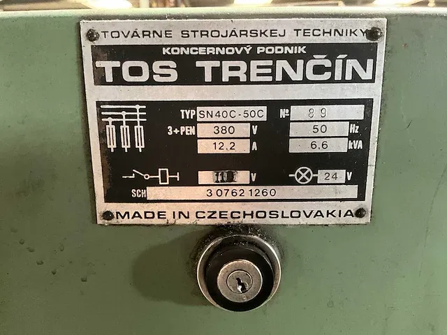 Tos trencin sn 50c universele draaibank - afbeelding 10 van  25
