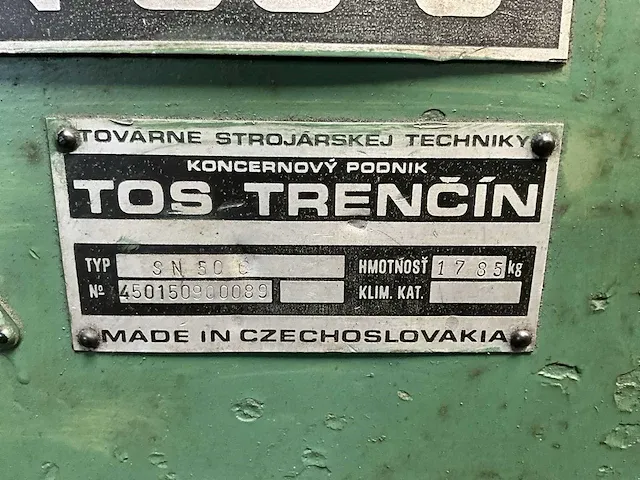 Tos trencin sn 50c universele draaibank - afbeelding 11 van  25