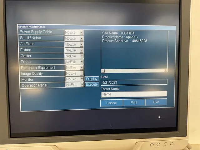 Toshiba - aplio xg - ultrasound equipment - afbeelding 2 van  12