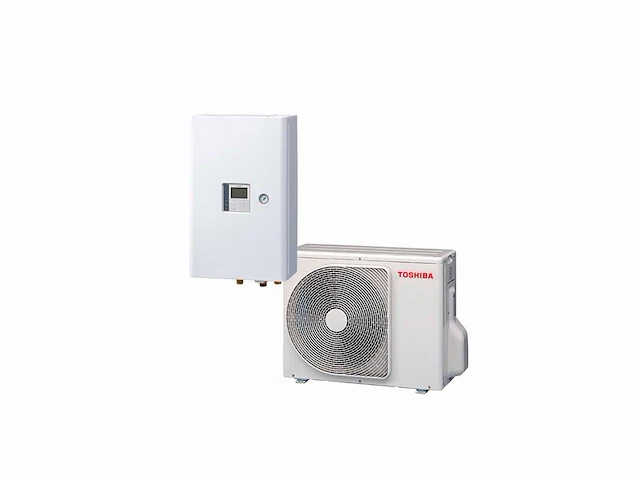 Toshiba - r32 estia - hwt-601hw-e / hwt-601xwhm3w-e - lucht-water warmtepomp set - afbeelding 1 van  6