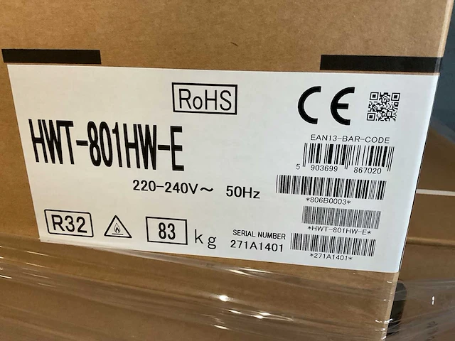 Toshiba - r32 estia - hwt-801hw-e / hwt-1101xwhm3w-e - lucht-water warmtepomp set - afbeelding 5 van  6