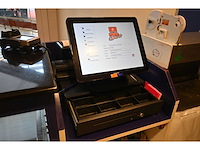 Toshiba 6200-fc8225 cash it 4.80 touchscreen kassa systeem met bonnenprinter en geldtester