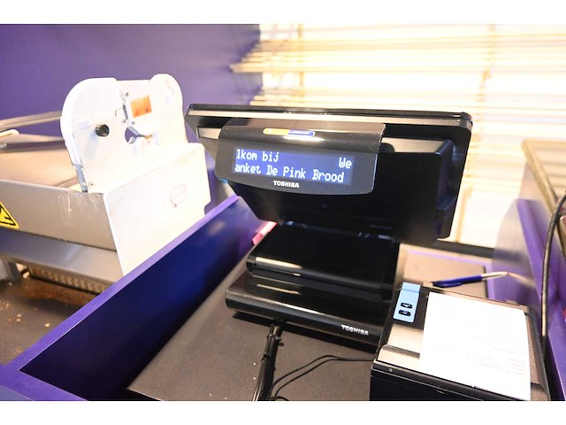 Toshiba 6200-fc8225 cash it 4.80 touchscreen kassa systeem met bonnenprinter en geldtester - afbeelding 3 van  5