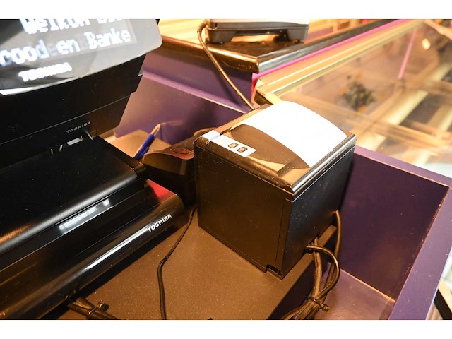 Toshiba 6200-fc8225 cash it 4.80 touchscreen kassa systeem met bonnenprinter en geldtester - afbeelding 4 van  5