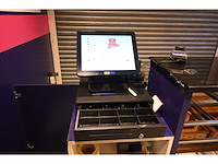 Toshiba 6200-fc8225 cash it 4.80 touchscreen kassa systeem met bonnenprinter en geldtester