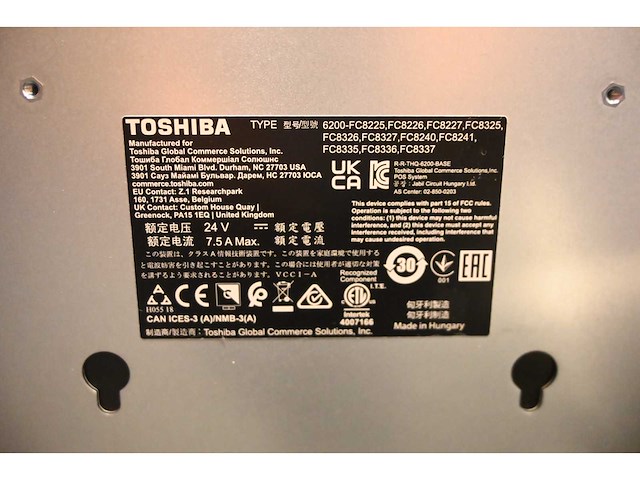 Toshiba 6200-fc8225 cash it 4.80 touchscreen kassa systeem met bonnenprinter en geldtester - afbeelding 6 van  6