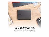 Toshiba canvio basics 1tb draagbare externe harde schijf usb 3.0zwart hdtb510xk3aa - afbeelding 2 van  4