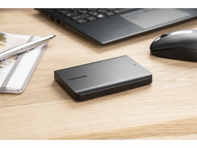 Toshiba canvio basics 1tb draagbare externe harde schijf usb 3.0zwart hdtb510xk3aa - afbeelding 3 van  4