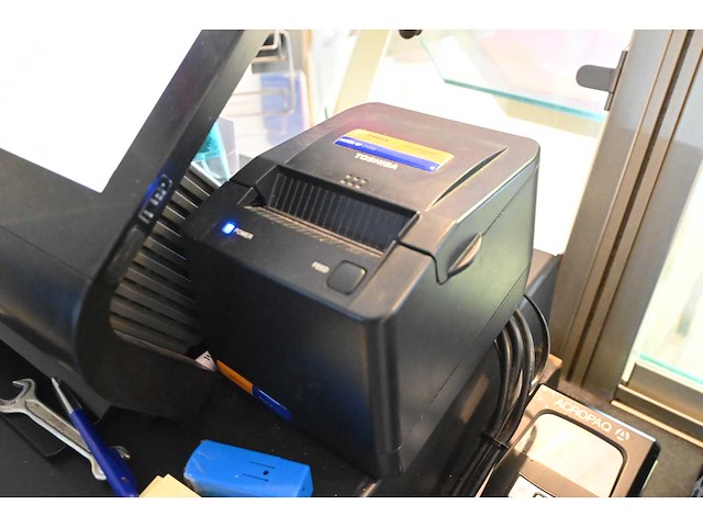 Toshiba cash it 4.80 touchscreen kassa systeem met bonnenprinter en geldtester - afbeelding 3 van  6