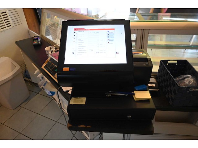 Toshiba cash it 4.80 touchscreen kassa systeem met bonnenprinter en geldtester - afbeelding 6 van  6