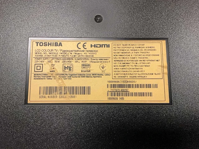 Toshiba lcd televisie - afbeelding 7 van  7