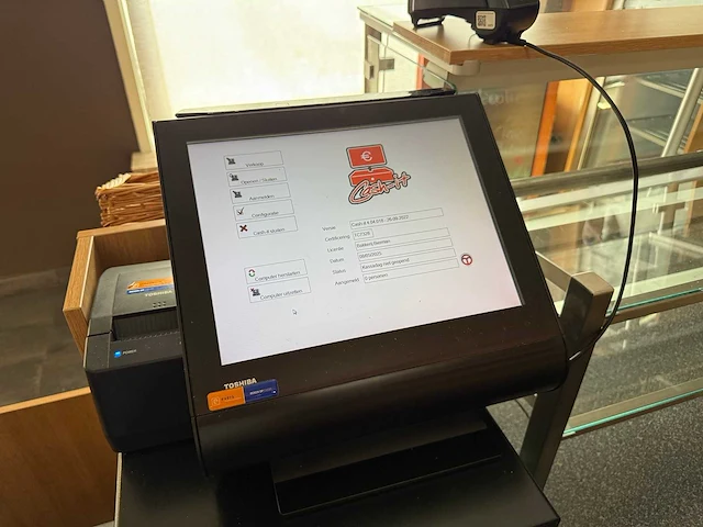 Toshiba mt 6140 a3r kleuren touchscreen kassasysteem met bonnenprinter en pinautomaat - afbeelding 2 van  9