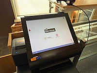 Toshiba mt 6140 a3r kleuren touchscreen kassasysteem met bonnenprinter en pinautomaat - afbeelding 3 van  9