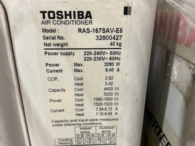 Toshiba ras -167sav-e5 airconditioning (2x) - afbeelding 5 van  5