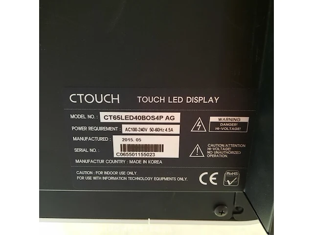 Touch screen monitor op verrijdbare standaard ctouch, ct65led80b20piruhd - afbeelding 2 van  15