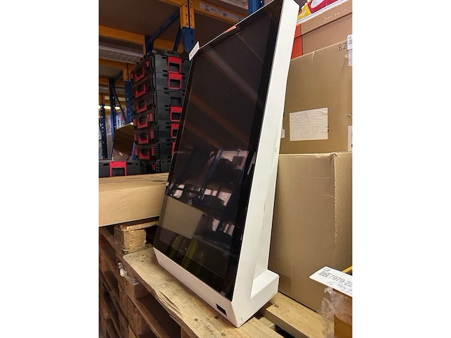 Touchscreen/verkoopzuil met scanner prestop, pt-kiosk-em32p-wall - afbeelding 3 van  3