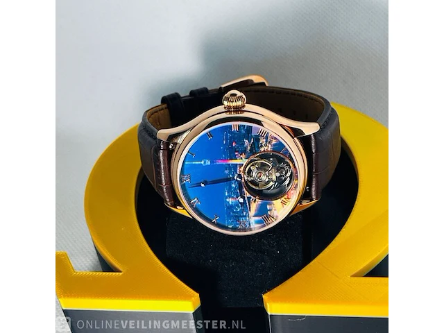 Tourbillon horloge - louis baoji - 21600 hz/hr - afbeelding 2 van  8