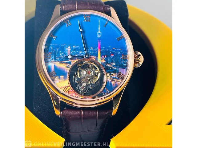 Tourbillon horloge - louis baoji - 21600 hz/hr - afbeelding 4 van  8