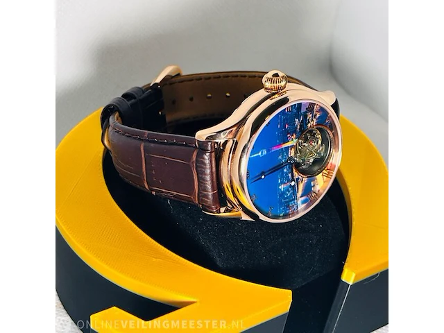 Tourbillon horloge - louis baoji - 21600 hz/hr - afbeelding 5 van  8