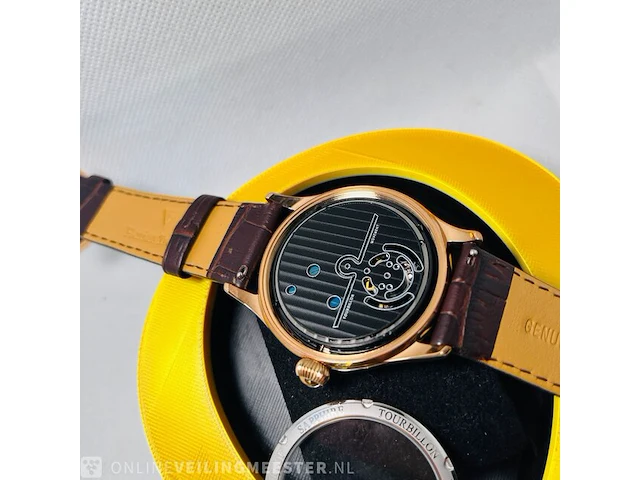 Tourbillon horloge - louis baoji - 21600 hz/hr - afbeelding 7 van  8