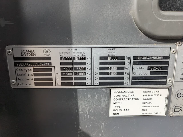 Touringcar, scania, k114 ib irizar new century high, 2005 - afbeelding 85 van  98