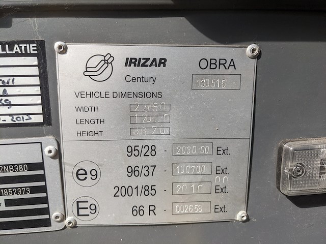 Touringcar, scania, k114 ib irizar new century high, 2005 - afbeelding 10 van  120