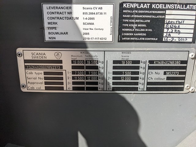 Touringcar, scania, k114 ib irizar new century high, 2005 - afbeelding 15 van  120