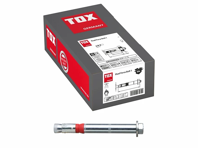 Tox zwaar anker dual force bolt 1 18x20 mm - afbeelding 3 van  4